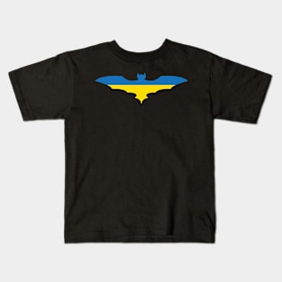 Ukrainian Bat Flag Kids T-Shirt